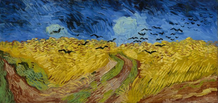 Obraz Vincent van Gogh Pole pszenicy z wronami