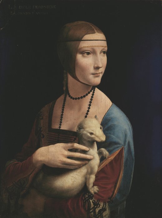 Obraz Leonardo da Vinci Dama z gronostajem