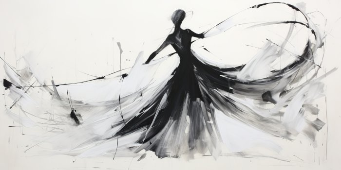 Obraz Taniec rytm kobieta graffiti