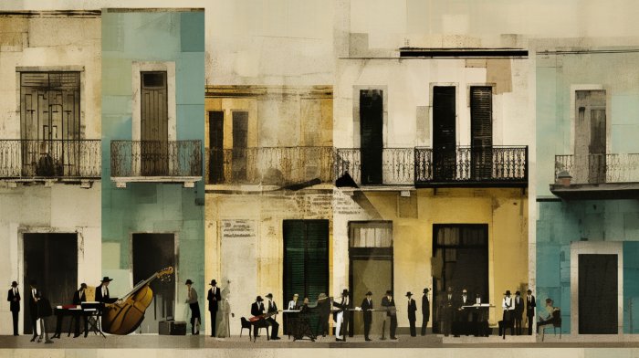 Obraz Zespół jazzowy na ulicach Hawany