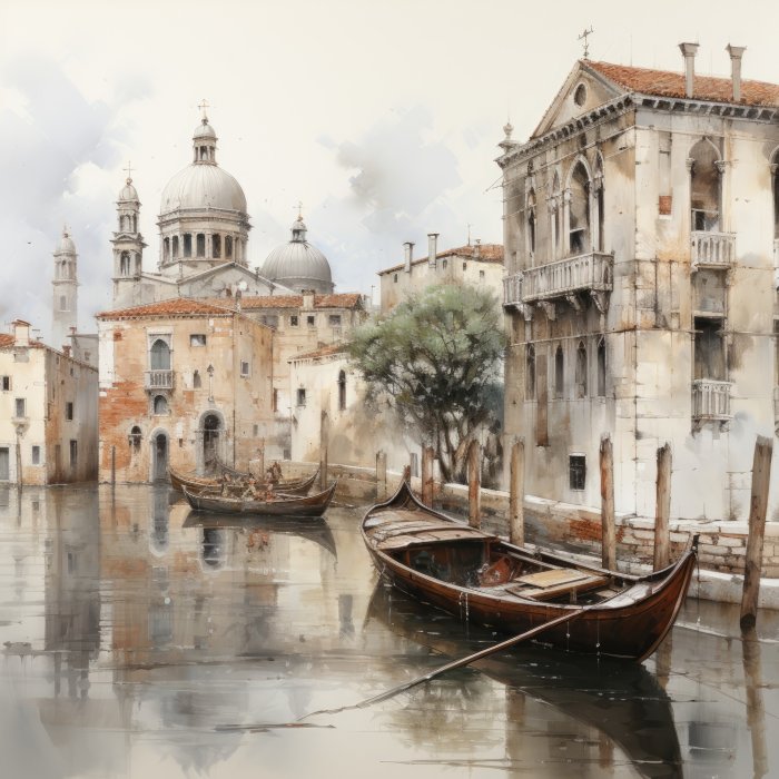 Obraz Wenecja i gondole