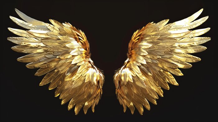 Obraz Złote skrzydła