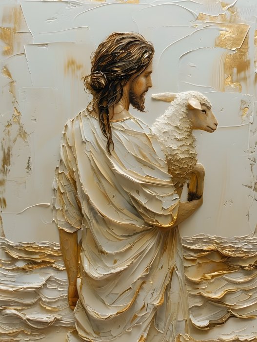 Obraz Jezus i owca