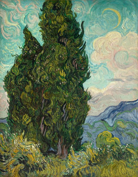 Obraz Cyprysy Vincent Van Gogh 1889