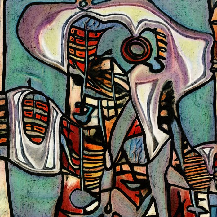 Obraz Kubistyczny portret odwołujący się do Picasso