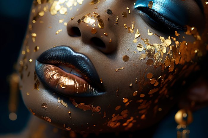Obraz Kobieta pokryta złotem