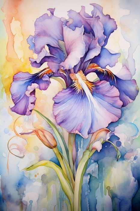 Obraz Purpurowy irys