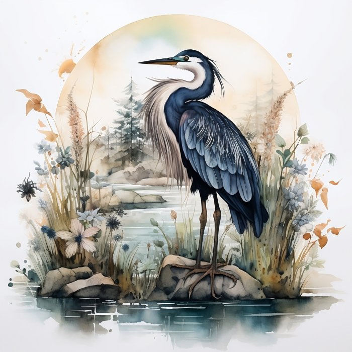 Obraz Japońska czapla