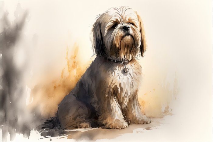 Obraz Pies shih tzu